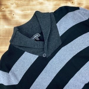 Express Men's Shawl Neck Pullover Sweater Sz XL